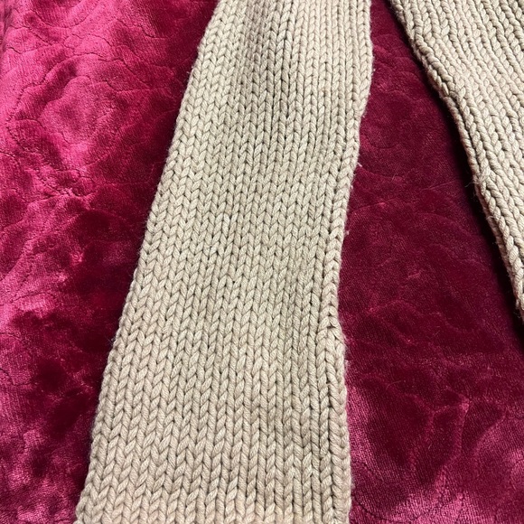 The Limited Handknit Zipper Front Cardigan, Brown, Size S - Picture 8 of 12